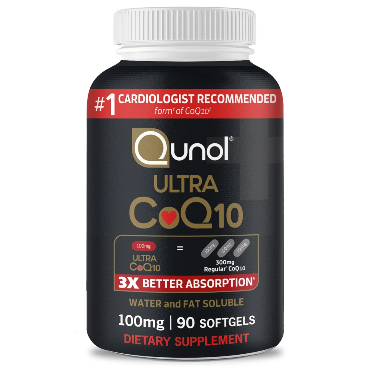 Qunol Ultra CoQ10, 100mg Softgels