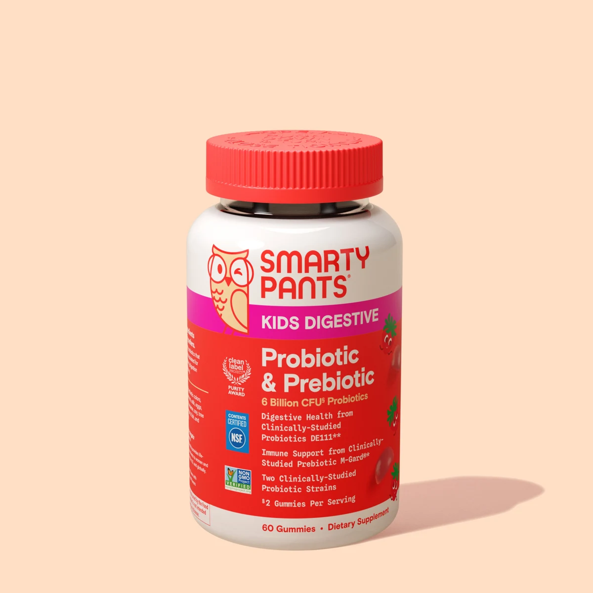 SmartyPants Kids Probiotic & Prebiotic - Strawberry