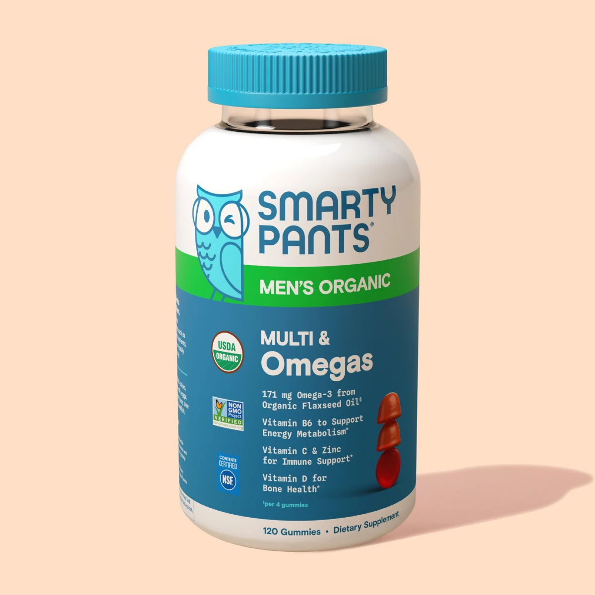 SmartyPants Men’s Organic Multi & Omegas