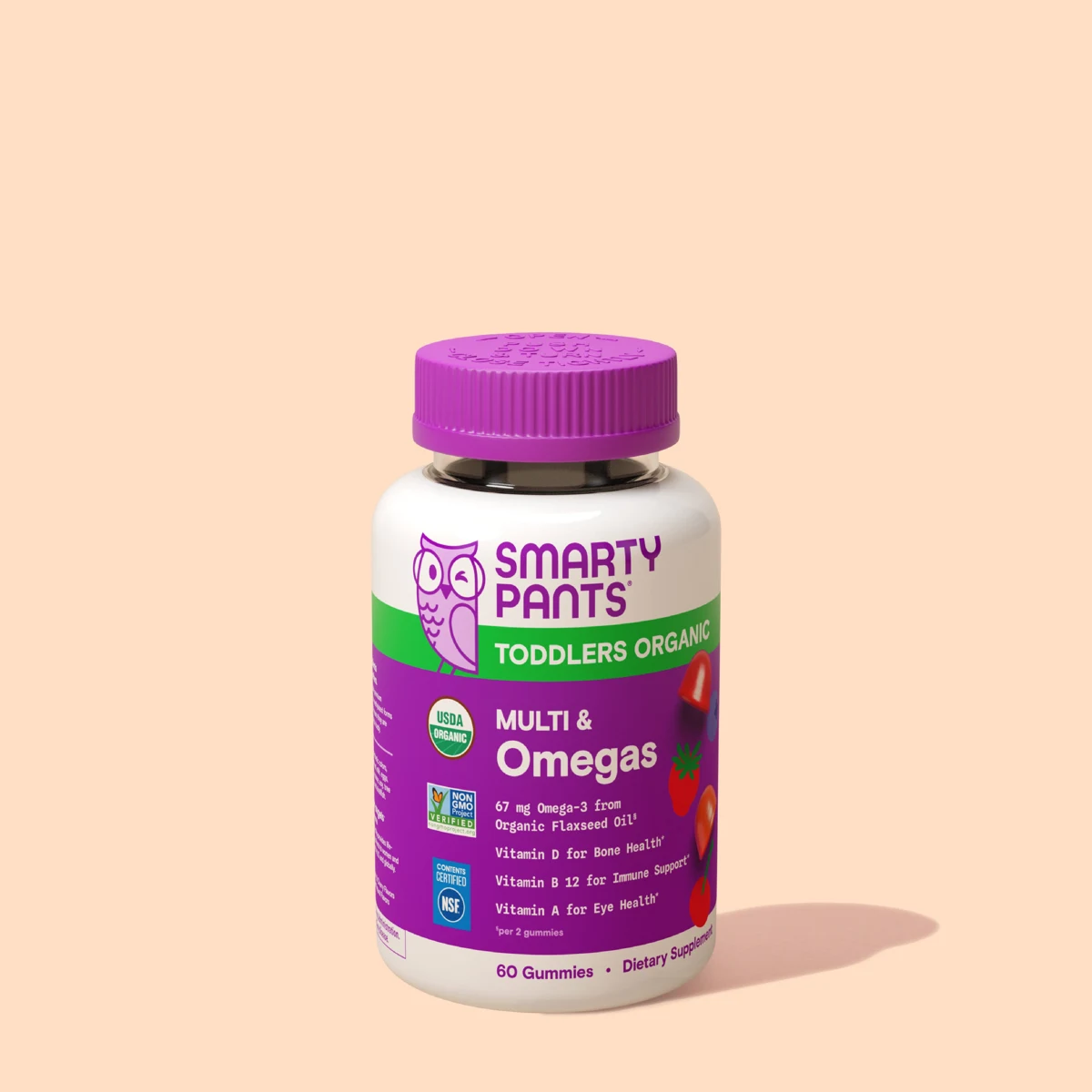 SmartyPants Toddler Organic Multi & Omegas