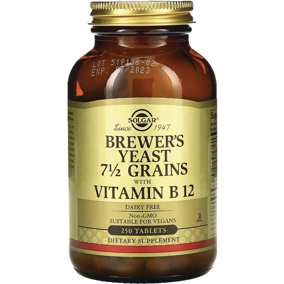Solgar Brewer's Yeast 7 1/2 Grains with Vitamin B 12