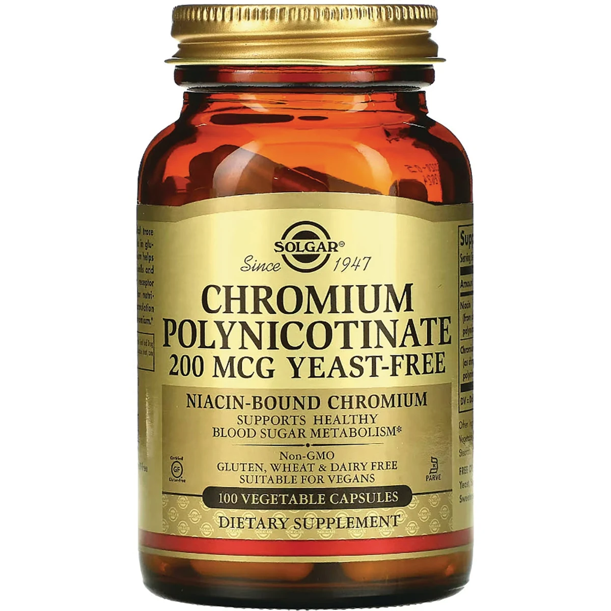 Solgar Chromium Polynicotinate Yeast Free