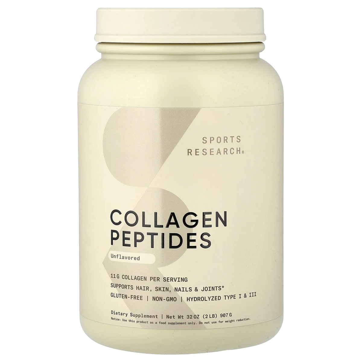 Sports Research Collagen Peptides, Unflavored