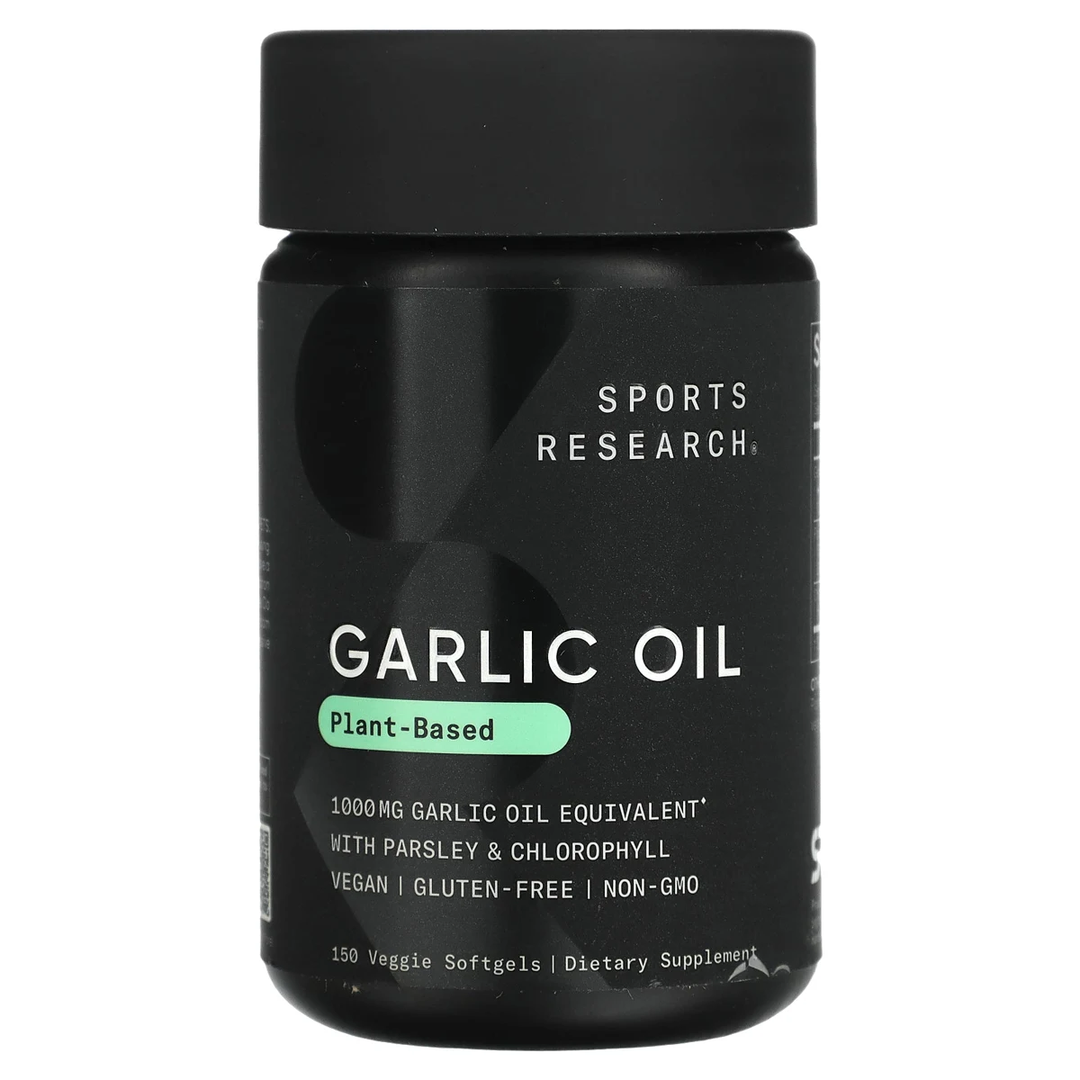 Sports Research Garlic Oil Softgels, Plant-Based