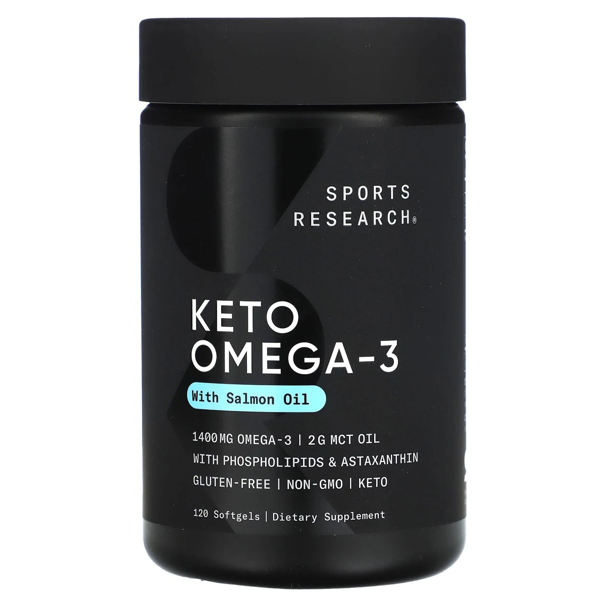 Sports Research Keto Omega-3 with Salmon Oil Softgels