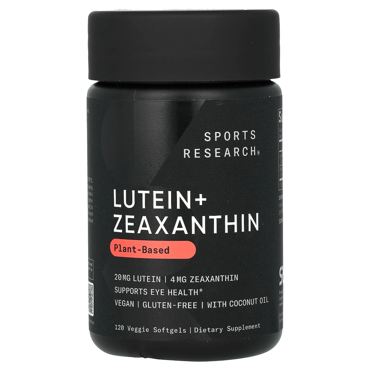 Sports Research Lutein + Zeaxanthin Softgels, Plant-Based