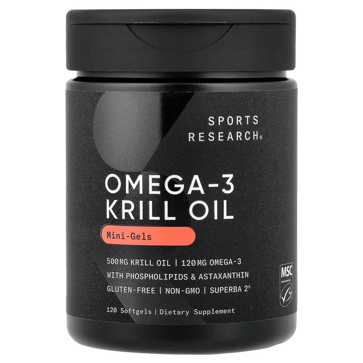 Sports Research Omega-3 Krill Oil Mini-Gels Softgels