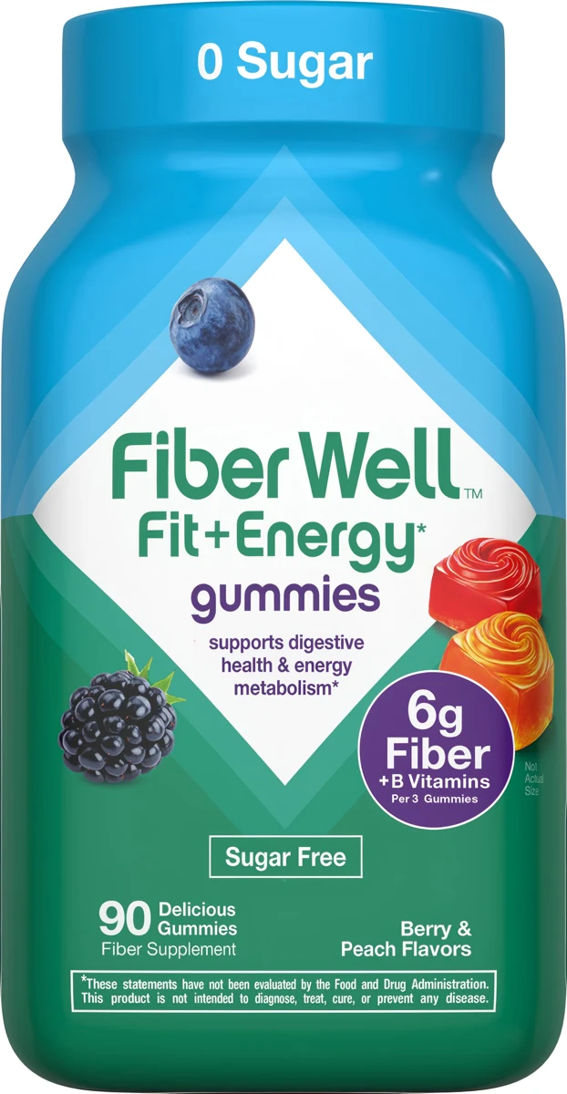 vitafusion Fiber Well Fit Sugar Free Gummy Vitamin, 90 Gummies