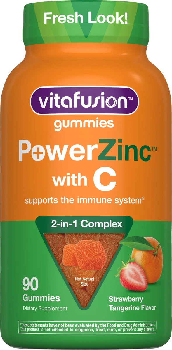 vitafusion Power Zinc + Vit C Gummy, 90 Gummies