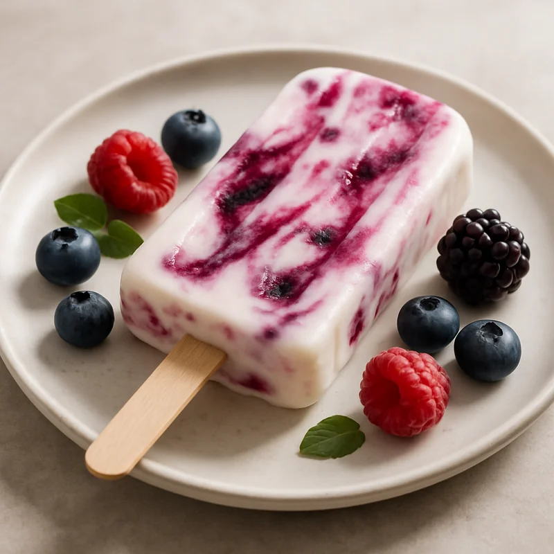 Yogurt Berry Popsicles